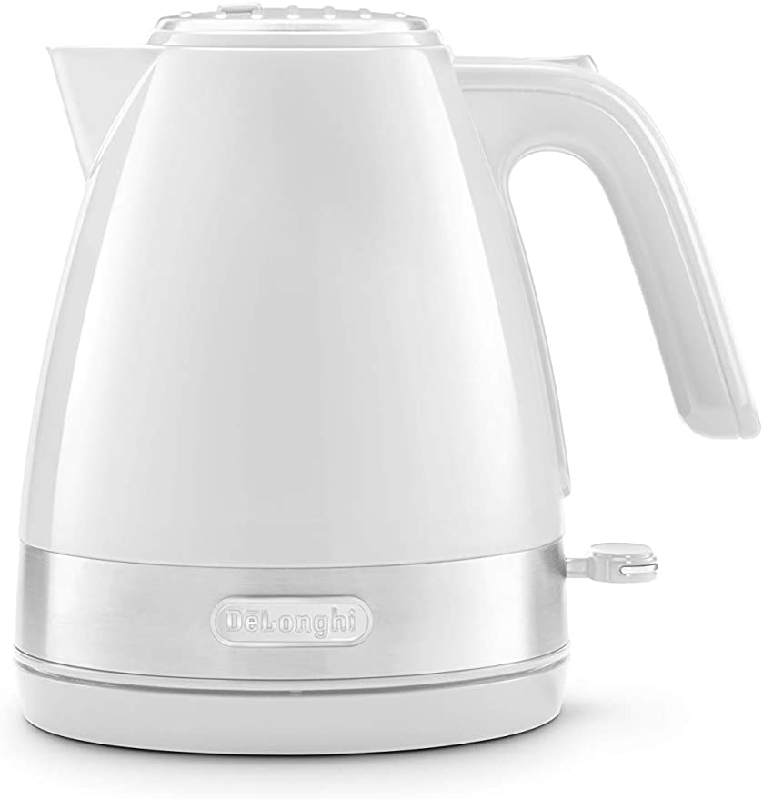 De'Longhi Active Line Kettle, anti-scale filter, 1.7 Liters, 360° swivel base, KBLA.3001.W, White