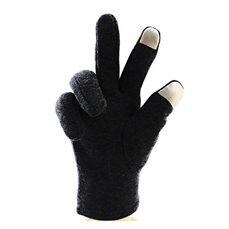 Freehawk® Anti-pilling Touchscreen Gloves with Conductive Fingertips Warm Touch Screen Gloves for Men in Winter Touch-screen Gloves for All Smartphones, Touchscreens and Tablet Computers