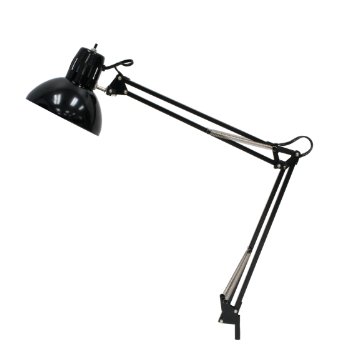 Studio Designs 12022 Swing Arm Lamp with 13-watt CFL Bulb, Black