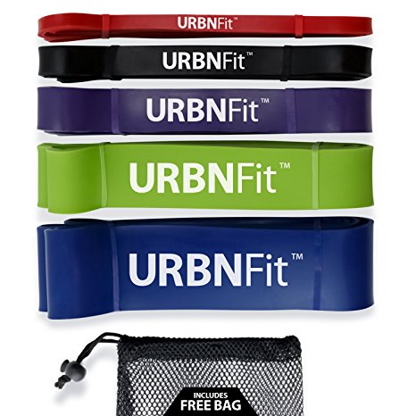 Pull Up Assist Bands - Resistance and Exercise Band - For Pull-Up Help, Crossfit, Powerlifting, Yoga, Pilates, Strength Training and Workouts - Mobility Bands For Stretching and Fitness