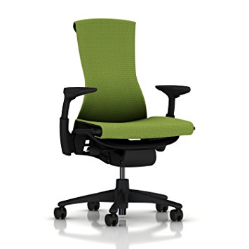 Herman Miller Embody Chair: Fully Adj Arms - Graphite Frame/Base - Standard Carpet Casters