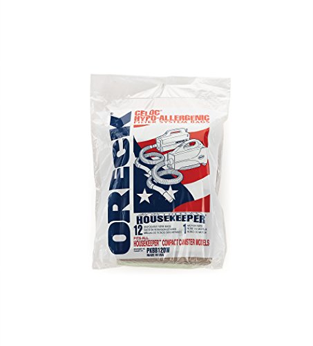 Oreck Commercial PKBB12DW Super Compact Canister Advanced Filtration Disposable Bags (Pack of 12)