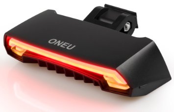 ONEU Bike Tail Light Waterproof Safety Laser Beams Lamp Warning Flashing Turn Signals Bicycle LED Rear Light Wireless Remote Control for Cycling