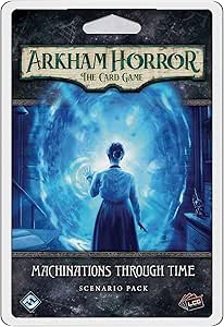 Fantasy Flight Games Arkham Horror The Card Game Machinations Through Time Expansion - Unravel A Chronological Conundrum! Lovecraftian Cooperative LCG, Ages 14 , 1-4 Players, 1-2 Hr Playtime, Made