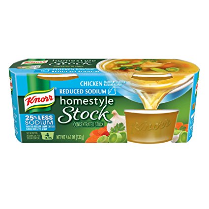 Knorr Homestyle Stock Chicken Concentrated Broth, Chicken - Reduced Sodium 4.66 oz, 4 ct