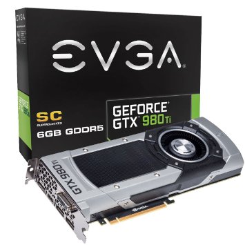 EVGA Nvidia Geforce GTX 980TI SuperClocked GDDR5 Graphics Card 6 GB HDMI 20 DVI-I 3 x DisplayPort 12 384 Bit PCI-Express 30