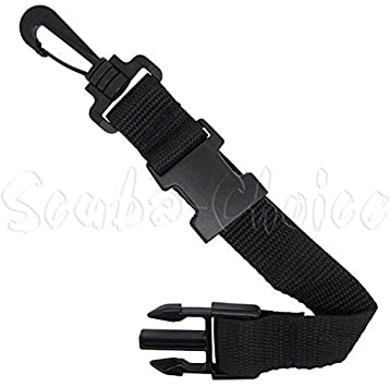 Scuba Choice Scuba Diving Black Utility Mask Fin Keeper Holder Strap with Quick Release Loop