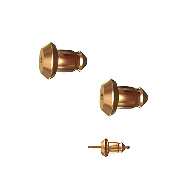 Lux Lock most secure USA Patented Replacement Earring Back in 14 & 18k Gold (Patent# US8365369)