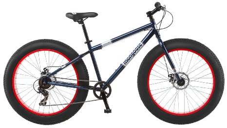 Mongoose Mens Dolomite Fat Boys Tire Cruiser Bike Blue 26 inch
