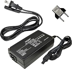 HQRP AC Adapter Compatible with Canon CA-560 ZR50MC ZR45MC ZR40 ZR30MC ZR10 ZR20 ZR25MC ZR30MC, Optura 100MC 200MC Pi Camcorder, PowerShot G1 G2 G3 G5 G6 Digital Camera Charger