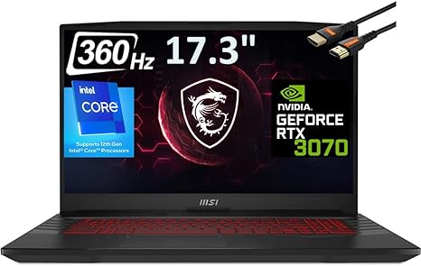 MSI Pulse GL76 Gaming Laptop, 17.3 FHD 360Hz, Intel Core i7-12700H, NVIDIA GeForce RTX 3070, Windows 11 Home RGB Keyboard w/HDMI (GL76 32GB RAM | 1TB PCIe SSD) (MSI GL76)