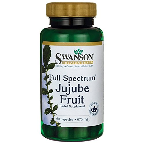 Full-Spectrum Jujube Fruit 675 mg 60 Caps by Swanson Premium