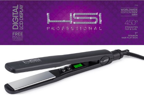 HSI Professional Titanium Tourmaline Ionic Flat Iron Hair Straightener