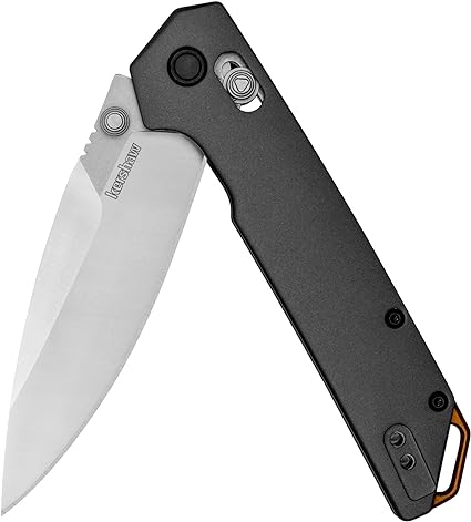 Kershaw Iridium Folding Knife, 3.4 inch D2 Steel Blade, DuraLock Locking Mechanism, Pocketclip