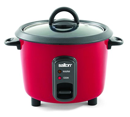 Salton  8-Cup Automatic Rice Cooker, Red