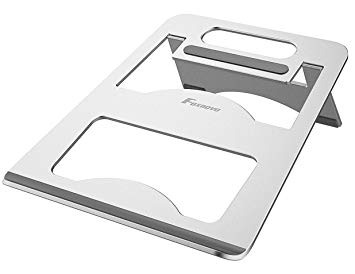 Foxnovo Adjustable Laptop Stand, Aluminum Cooling Computer Stand Desktop Holder Compatible with MacBook, MacBook Air, MacBook Pro, Dell XPS, HP, Microsoft, Lenovo & Any Notebook Between 7-17 inches