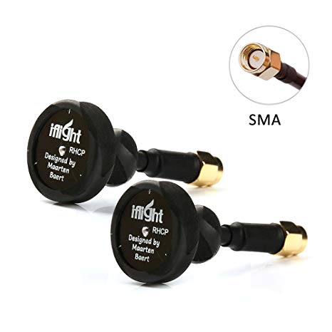 iFlight Pagoda-2 5.8G RHCP Antenna 5.8ghz SMA Male Omnidirectional 50mm Antenna for FPV Multicopter VTX (Pack of 2)