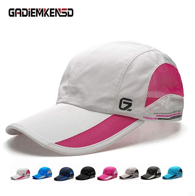 GADIEMKENSD Quick Drying Breathable Running Outdoor Hat Cap Only 2 Ounces 10 Colors