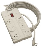 Tripp Lite 8 Outlet Surge Protector Power Strip 25ft Cord Right Angle Plug 1440 Joules TLP825