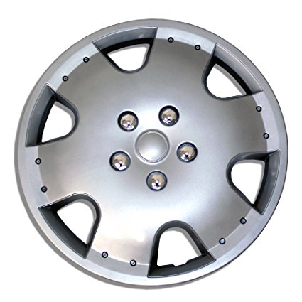 TuningPros WSC-720S16 Hubcaps Wheel Skin Cover 16-Inches Silver Set of 4