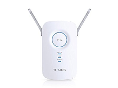 TP-Link AC1200 Universal Mini Dual Band Range Extender, Broadband/Wi-Fi Extender, Wi-Fi Booster/Hotspot with 1 Gigabit Port and 2 External Antennas, Built-in Access Point Mode, UK Plug (RE350)