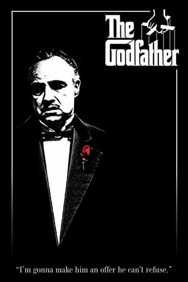 Pyramid America The Godfather Red Rose Movie Quote Cool Wall Decor Art Print Poster 24x36