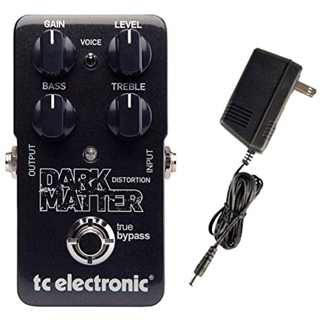 TC Electronic Dark Matter Distortion Guitar Effects Pedal Bundle 960720001