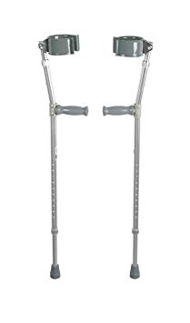 Drive Medical Forearm Crutch, Chrome, Bariatric (1-Pair)