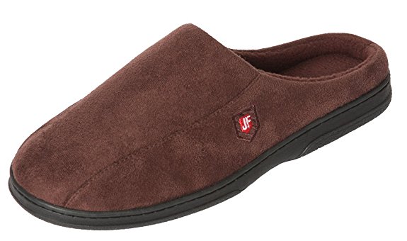 J. Fiallo Mens New Suade, Comfortable and Relaxing Slip-on Clog Slippers