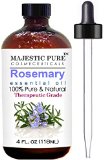 Majestic Pure Rosemary Essential Oil Therapeutic Grade 4 Fl Oz