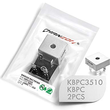(Pack of 2 Pieces) Chanzon KBPC3510 Bridge Rectifier Diode 35A 1000V KBPC Single Phase, Full Wave 35 Amp 1000 Volt Electronic Silicon Diodes
