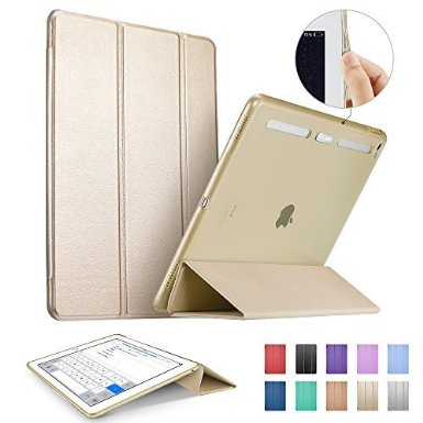 iPad Pro Case ESR Soft TPU Bumper Edge Slim Fit Smart Case Cover with Auto SleepWake for Apple iPad Pro iPad 7th Generation 129 inches 2015 EditionChampagne Gold