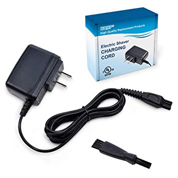 HQRP 15V Charger Works with Philips Norelco HQ8505 7000 5000 3000 Series, 6709X 6716X 6735X 6737X 6828XL 6829XL RQ1280 RQ1260 1150x, Aquatech Powertouch AT880, UL Listed AC Adapter Power Cord Shaver