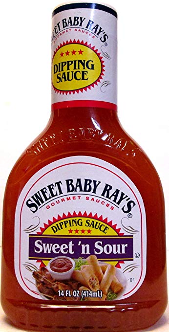 Sweet Baby Ray's Sweet & Sour Dipping Sauce (Pack of 3) 14 oz Bottles