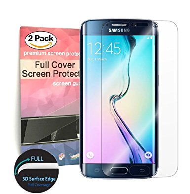 Galaxy S7 Edge Full Cover Screen Protector [2-Pack],Antsplustech Edge to Edge HD Anti-Scratch Screen Protector[Ultra-Clear] [Scratch Proof] [Anti-Fingerprint] for Samsung Galaxy S7 Edge