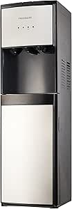 Frigidaire, 5 Gallon Bottom Loading Hot and Cold Water Dispenser, Stainless Steel