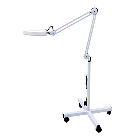 Oypla Floor Standing Magnifier Lamp with 5x Magnification