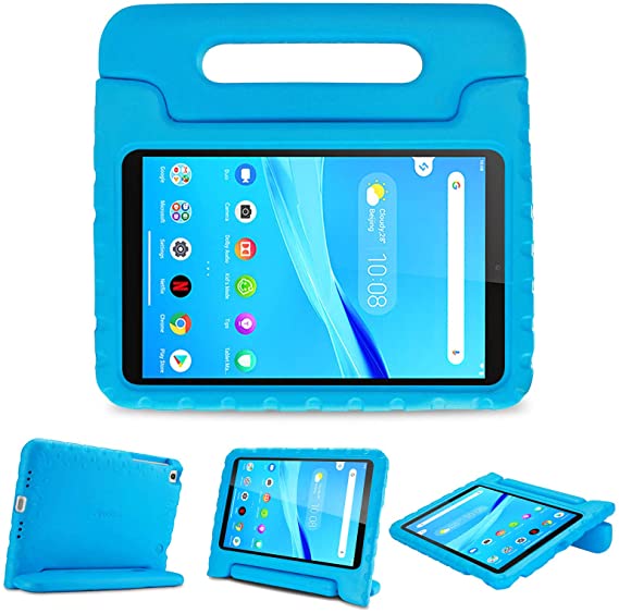 ProCase Kids Case for Lenovo Tab M8 HD/Smart Tab M8 / Tab M8 FHD 2019, Lightweight Shockproof Kids Friendly Case for Lenovo Tab M8 TB-8505F TB-8505X TB-8505FS TB-8705F TB-8705N 8.0 Inch Tablet -Blue