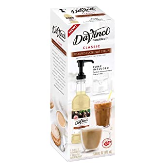 DaVinci Gourmet Classic Syrup, Toasted Hazelnut, 15.89 Ounce Bottle with Pump