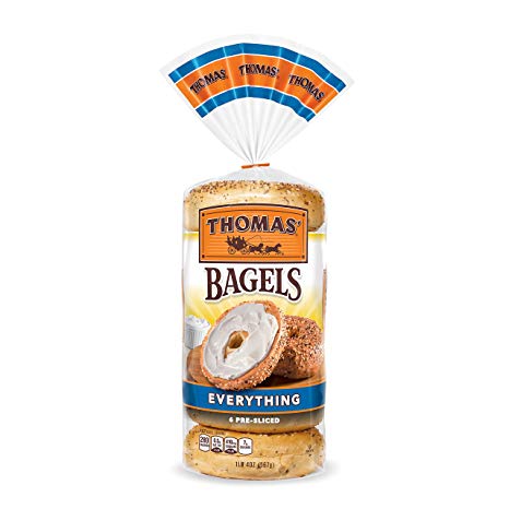 Thomas' Everything Bagels, 6 Count in 1 pack