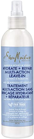 Sheamoisture Multi-Action Leave-In Treatment for damaged hair Manuka Honey & Yogurt paraben-free 237 ml