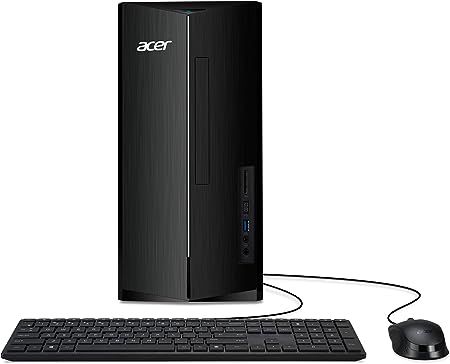 Acer Aspire TC-1780-UA92 Desktop | 13th Gen Intel Core i5-13400 10-Core Processor | 8GB 3200MHz DDR4 | 512GB M.2 2280 PCIe Gen 4 SSD | SD Card Reader | Intel Wi-Fi 6E AX211 | Windows 11 Home,Black