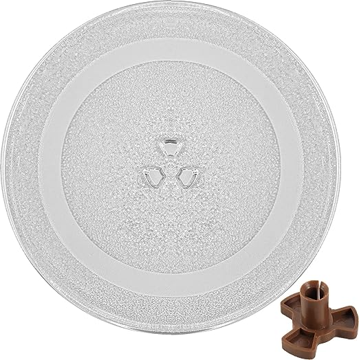 Microwave Glass Plate 14 1/8 inch - Exact Replacement for Microwave Turntable Part Numbers W10531726 / W11358813 and W11402532 - Dishwasher Safe