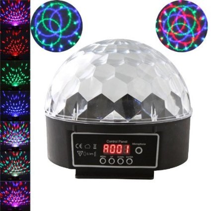 MegaPower (TM) Digital LED RGB Crystal Magic Ball Effect Light DMX Disco DJ Stage Lighting Wide application to bar, disco, ballroom, KTV, home decoration, stage, club, party, etc.