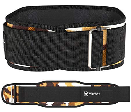 Iron Bull Strength Weight Lifting Belt for Cross Training - 5 Inch Auto-Lock Weightlifting Back Support, Workout Back Support for Lifting, Fitness and Powerlifitng - Men and Women