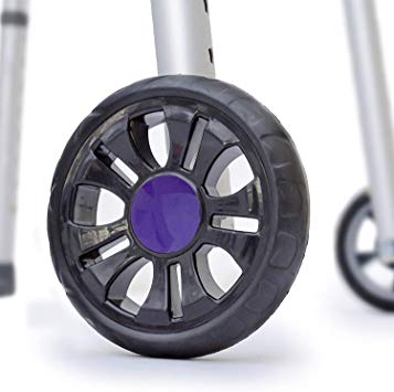 TREADZ/Sport Edition: Universal Walker Wheel Kit with Free Flexfit Skis (Playful Purple)