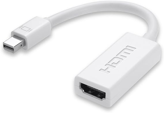 Belkin Mini DisplayPort to HDMI Adapter for Mirroring Digital Screens (White)