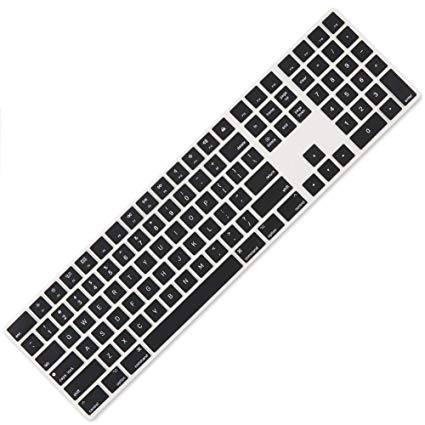 All-inside Black Cover for Apple iMac Magic Keyboard with Numeric Keypad MQ052LL/A A1843 US Layout