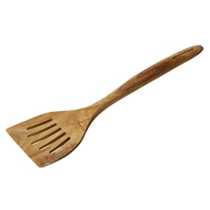 Rachael Ray Cucina Tools 12-1/2-Inch Wooden Slotted Turner