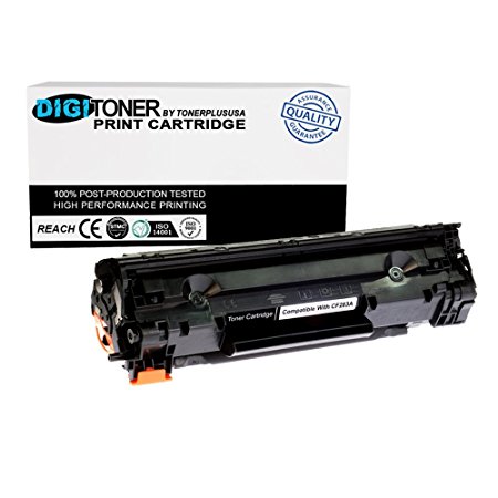 DigiToner (TM) by TonerPlusUSA New Compatible HP CF283A 83A Laser Toner Cartridge for HP LaserJet Pro MFP M127fw M127fn M125nw M201dw (Black, 1 Pack)